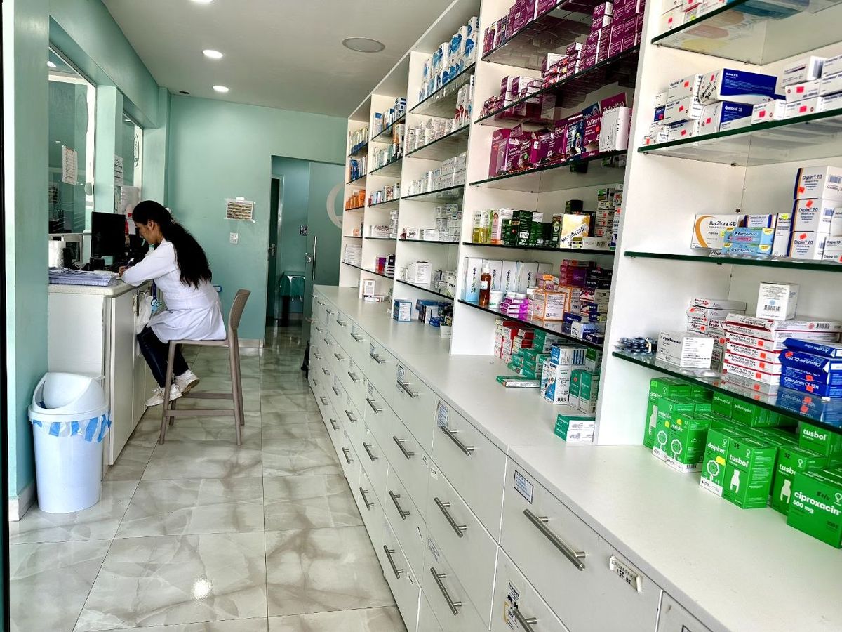 Mostrador de atención de la farmacia